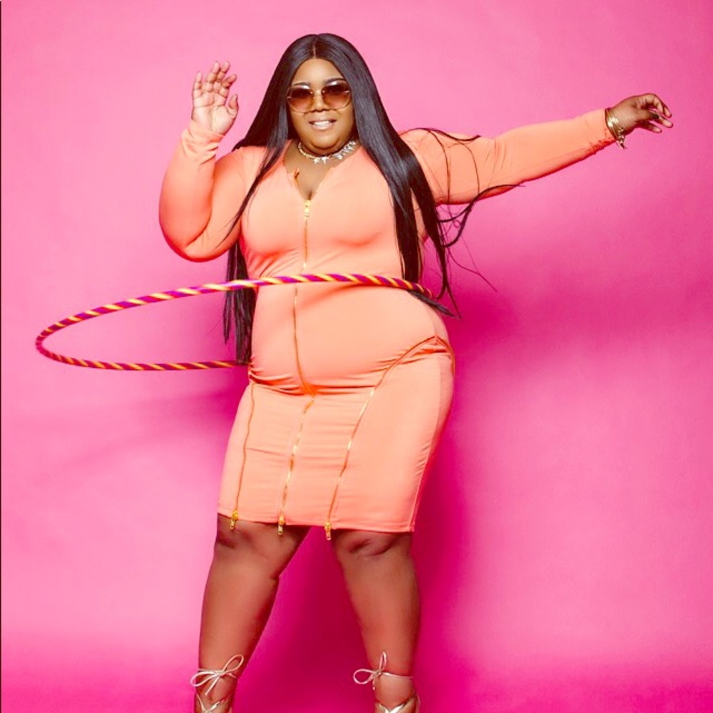 Georgia Peach Dress - Picture 1 of 2